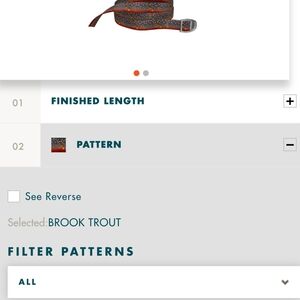Brook Trout Pattern Chaco Belt